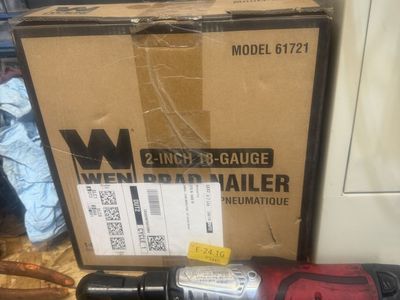 New WEN Model 61721 2-Inch 18-Gauge Pneumatic Brad Nailer in Box