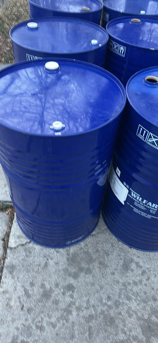 Food grade 55 gallon drums