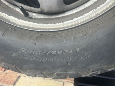Set of 4 Tires 265/70/17 Cooper Tires