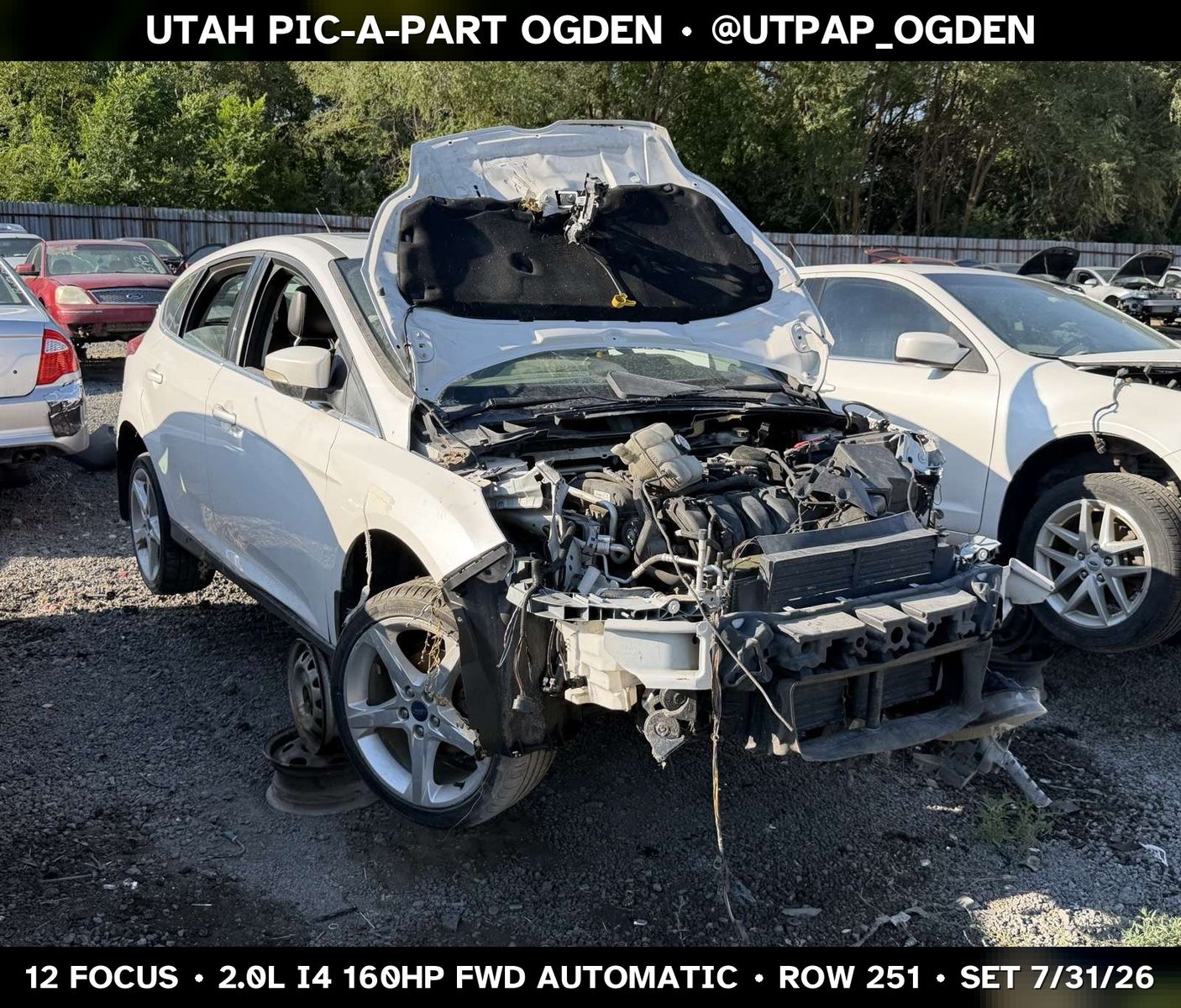 Just In! 2012 Ford Focus Parts - UTPAP Ogden