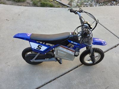 Razor MX350 Dirt Rocket Electric Motocross Bike - Blue, Great Condition, Kids' Electric Dirt Bike