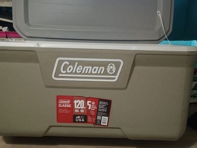 Coleman 120QT Hard Chest Cooler, Silver Ash