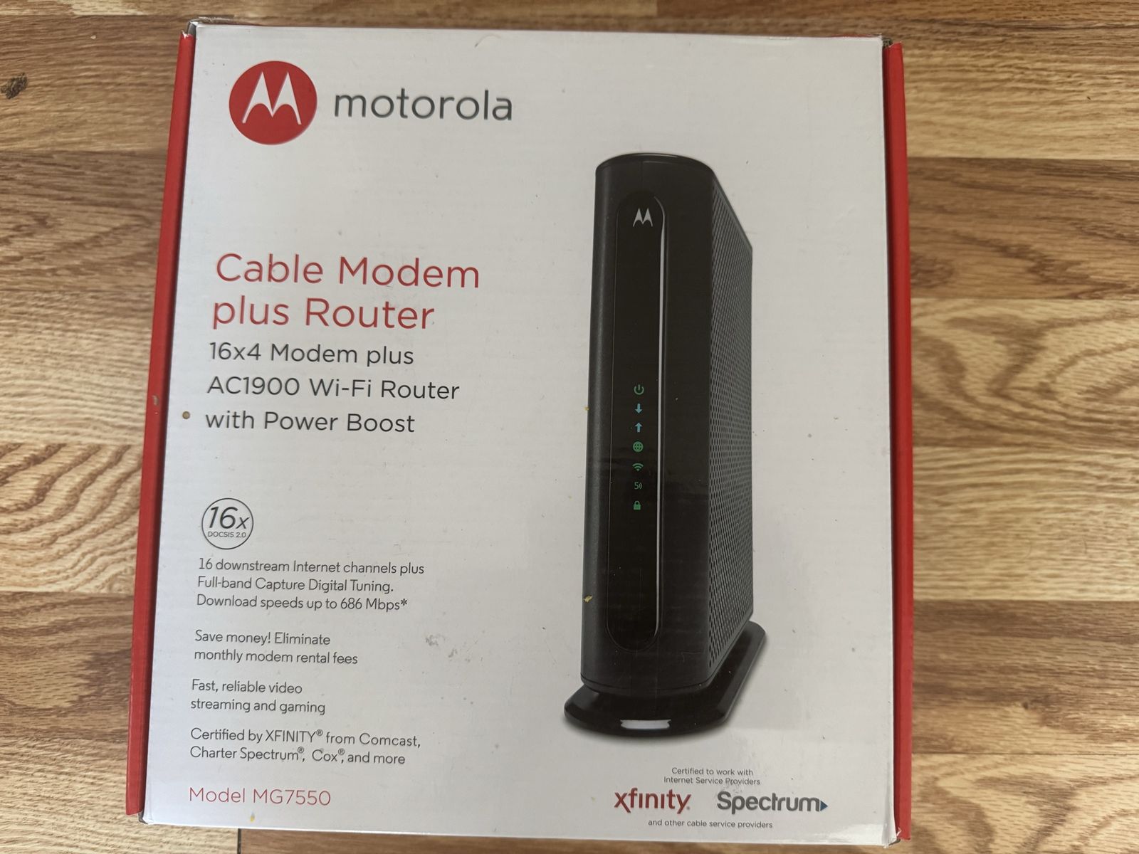 Motorola Model #MG7550 Cable Midem Plus Router