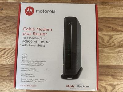 Motorola Model #MG7550 Cable Midem Plus Router