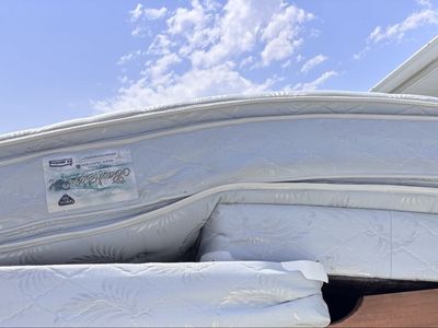 King size mattress and box springs.