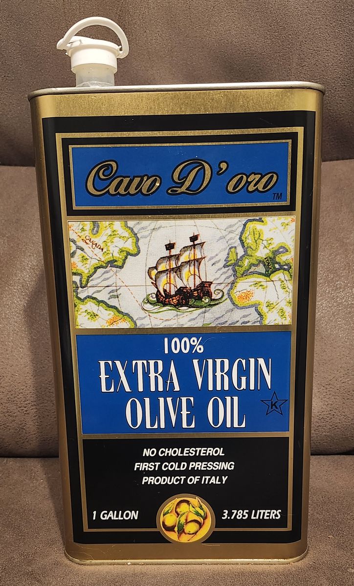 Extra Virgin Olive Oil, 1 gallon tins, Product of Italy