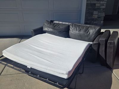 Leather Sofa Sleeper OBO