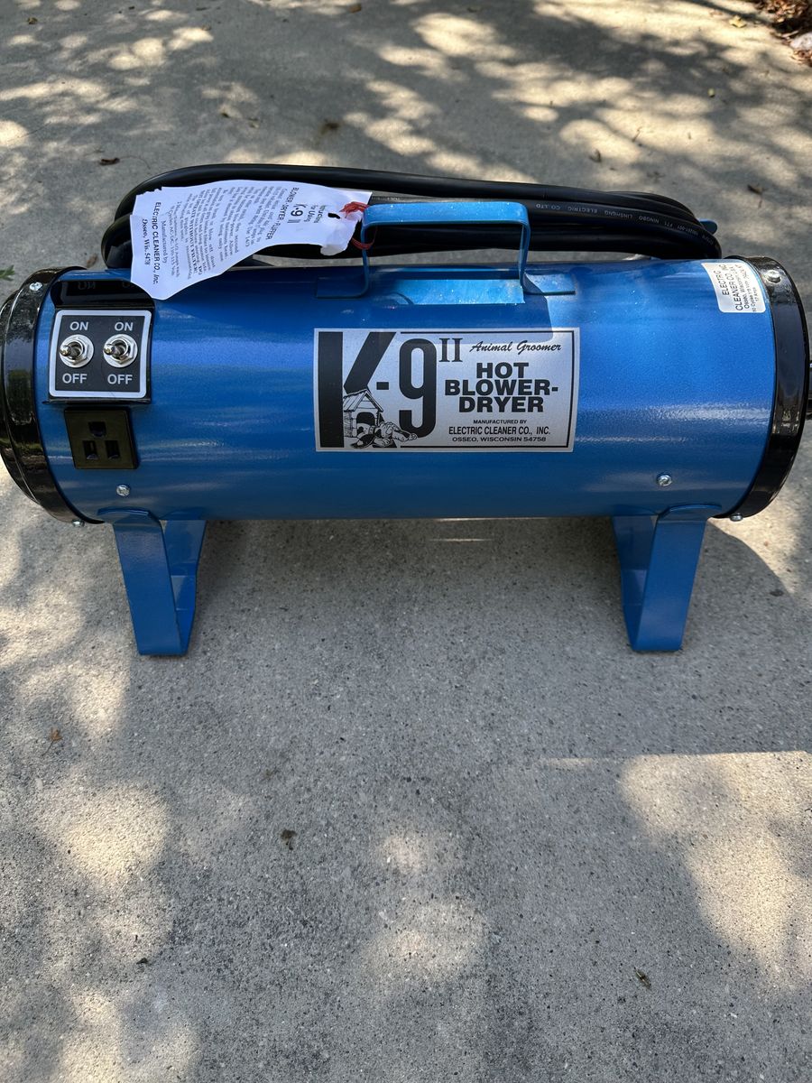 K-9 II Hot Blower-Dryer.     by Electric Cleaner Co.