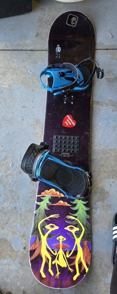 Snowboard with Union Bindings - Adult Ski/Snowboard Gear 158