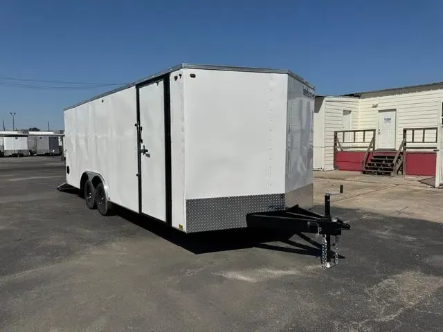 8.5X20 Interstate V-Nose Enclosed Car Carrier Trailer FREE INSPECTION