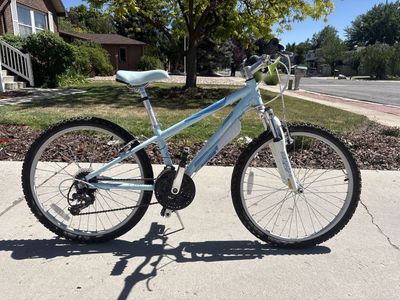 Light Blue Girls' Mountain Bike - Good Condition, Ready to Ride!