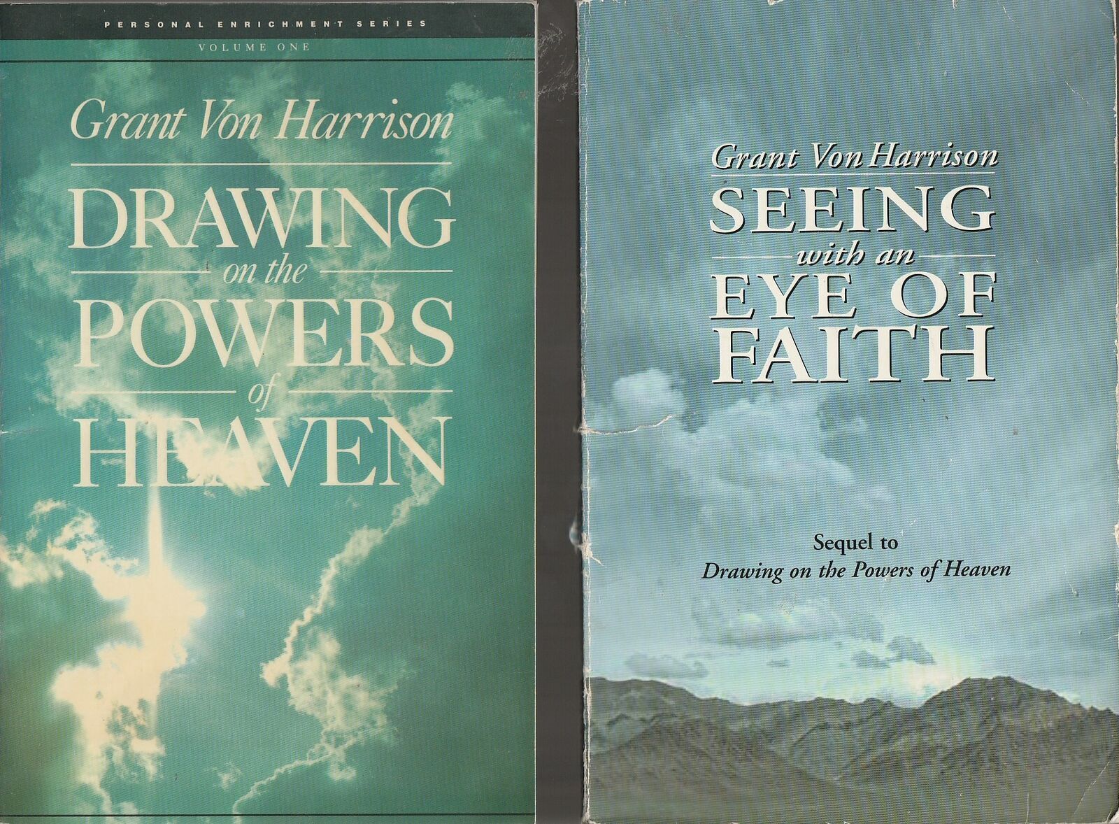 4 books by Grant Von Harrison, drawing on powers of heaven and 3 others