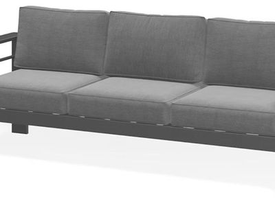 Wisteria Lane Patio Furniture Metal Sofa, Metal Outdoor Chairs with Upgraded Cushions, All-Weather Outdoor 3 Seats Sofa Couch fo