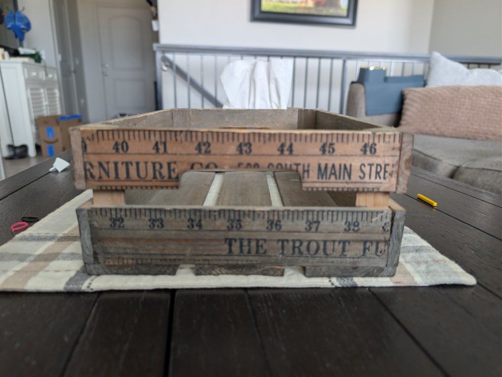 Farmhouse Wooden Crate - Unique Storage & Decor