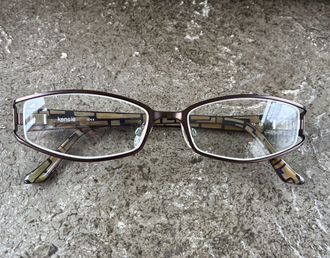 KENSIE IDEA EYEGLASS FRAME CAT EYE PB 51-16-135 WOMENS METAL & PLASTIC