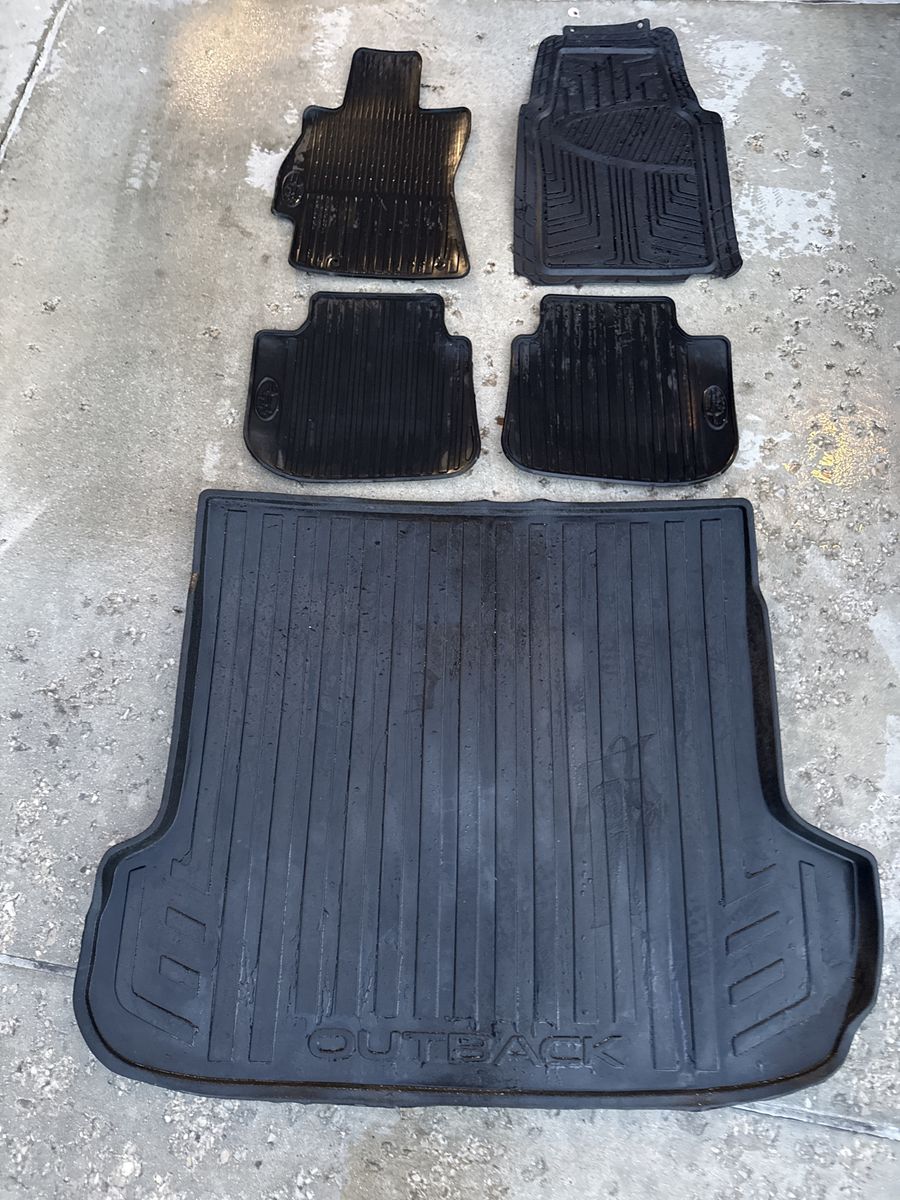 Subaru Outback All-Weather Rubber Floor & Cargo Mats - Full Set