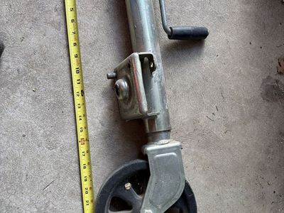 Trailer Jack, swing back wheeled trailer jack for parts