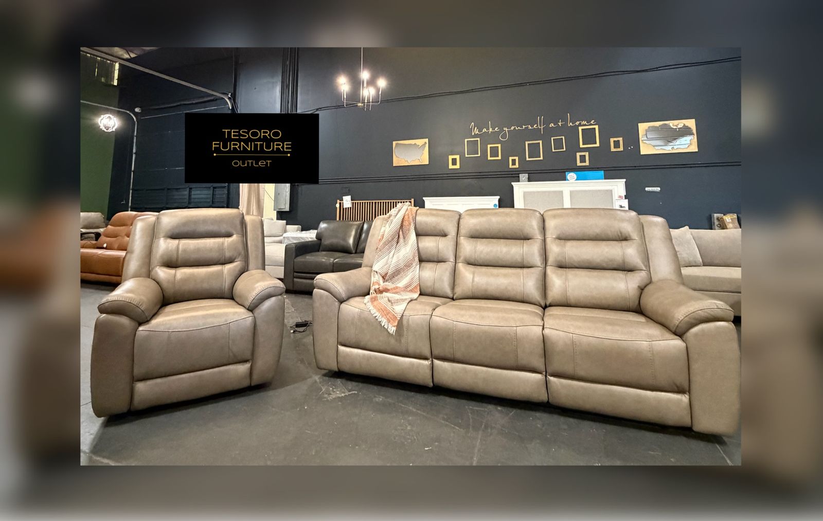 MASON LEATHER SOFA SET