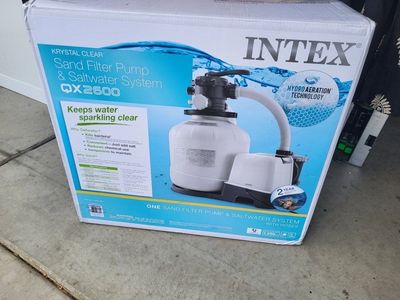 Intex Krystal Clear Sand Filter Pump
Saltwater
