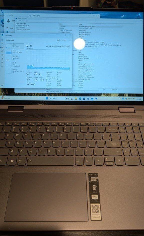 Lenovo Yoga 7 16" Laptop (13th Gen i7, 16GB RAM, 512GB) + Dell Pro Dock
