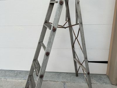 Old farmhouse ladder mainly decorative 6’