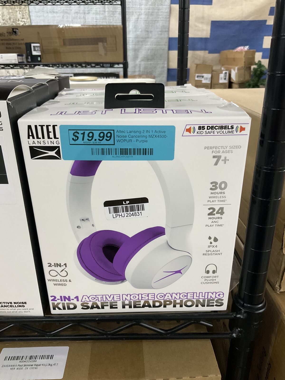 Altec Lansing 2 IN 1 Active Noise Canceling Headphones