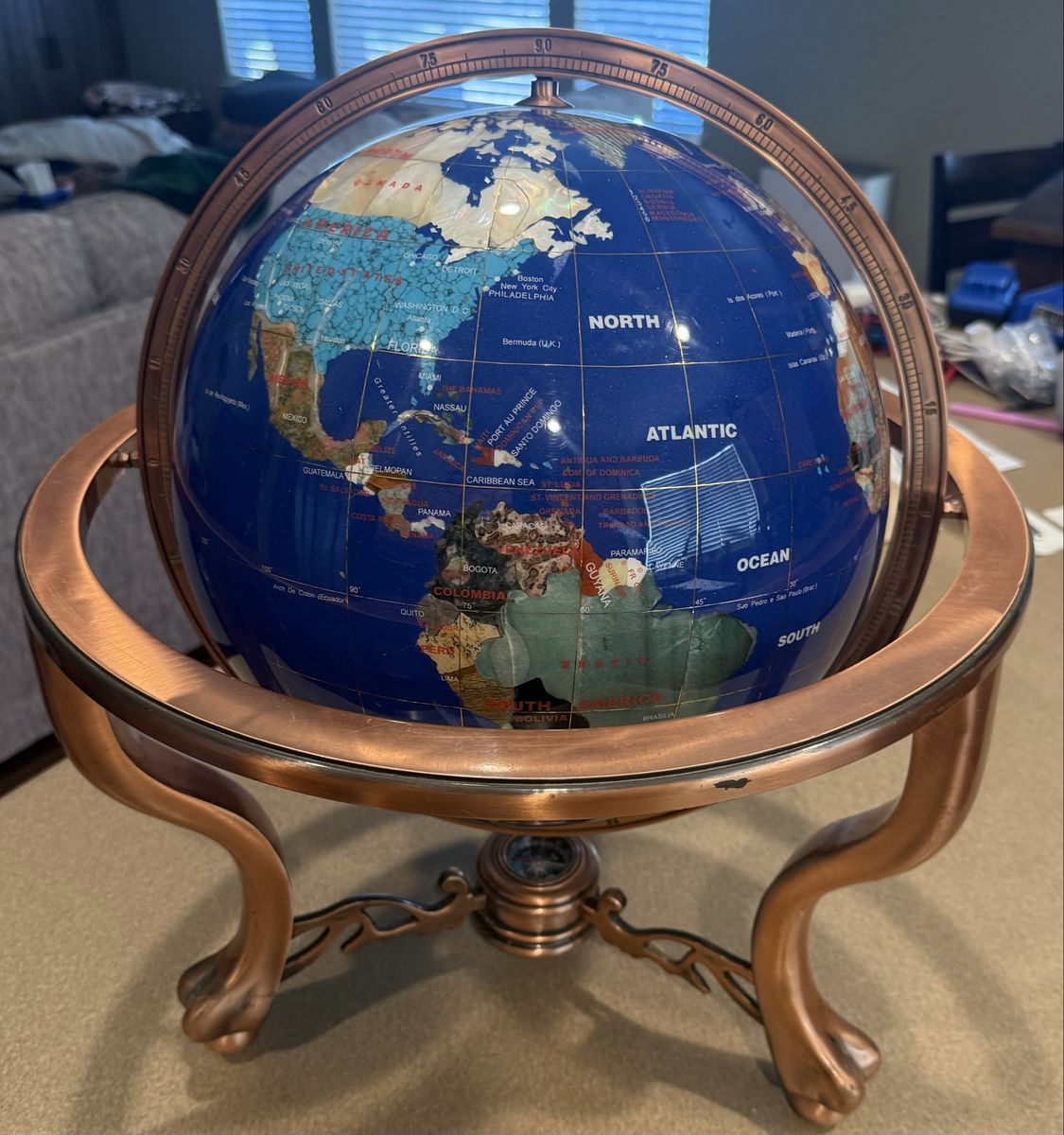 Gemstone globe
