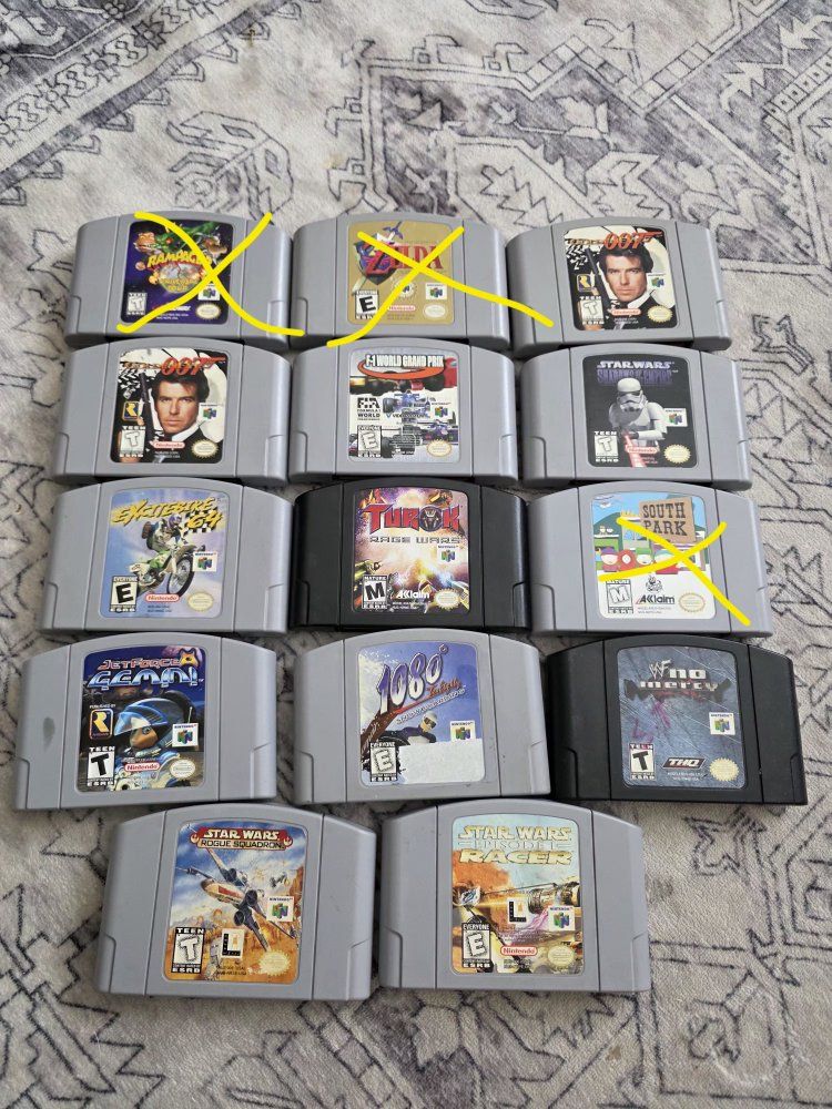 n64 games Authentic ( prices in description)
