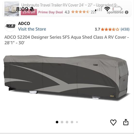 ADCO All Climate Designer Series 3 Layer RV Cover for Toy Haulers - New in Box
