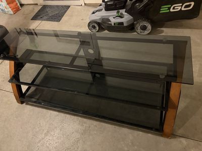 Z-Line 60” Tempered Glass TV Stand / Entertainment Center