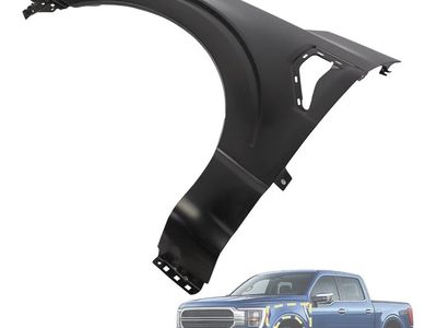New Fender for 2021-2023 Ford F-150 Pickup Drivers Side Front LeftPrimered Steel