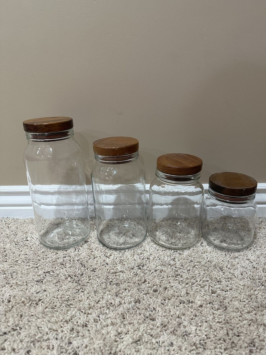 Glass Jars - Set of 4