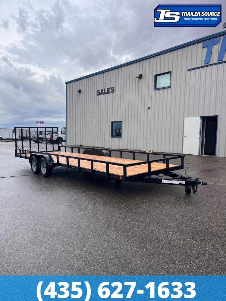 7x24 Echo EA-24-15T Utility Trailer - 7K GVWR -