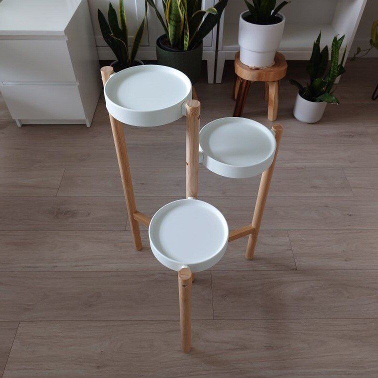 SATSUMAS Plant stand, bamboo/white
Include