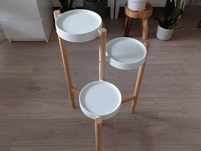 SATSUMAS Plant stand, bamboo/white
Include