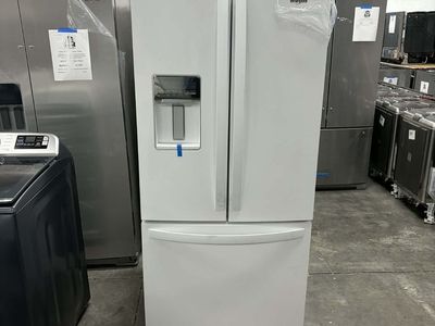 NEW WHIRLPOOL 30 INCH WHITE FRENCH DOOR FRIDGE