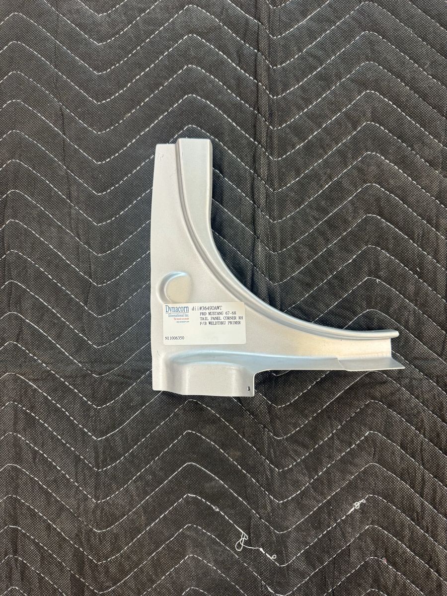 Goldenstar Mustang fastback tail panel upper trunk corner