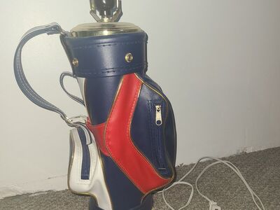 vintage golf bag table lamp