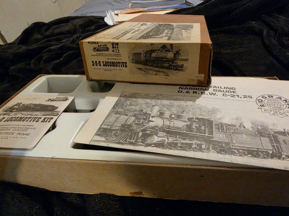Roundhouse HOn3 Kit 472 2-8-0 Locomotive Model Unassembled