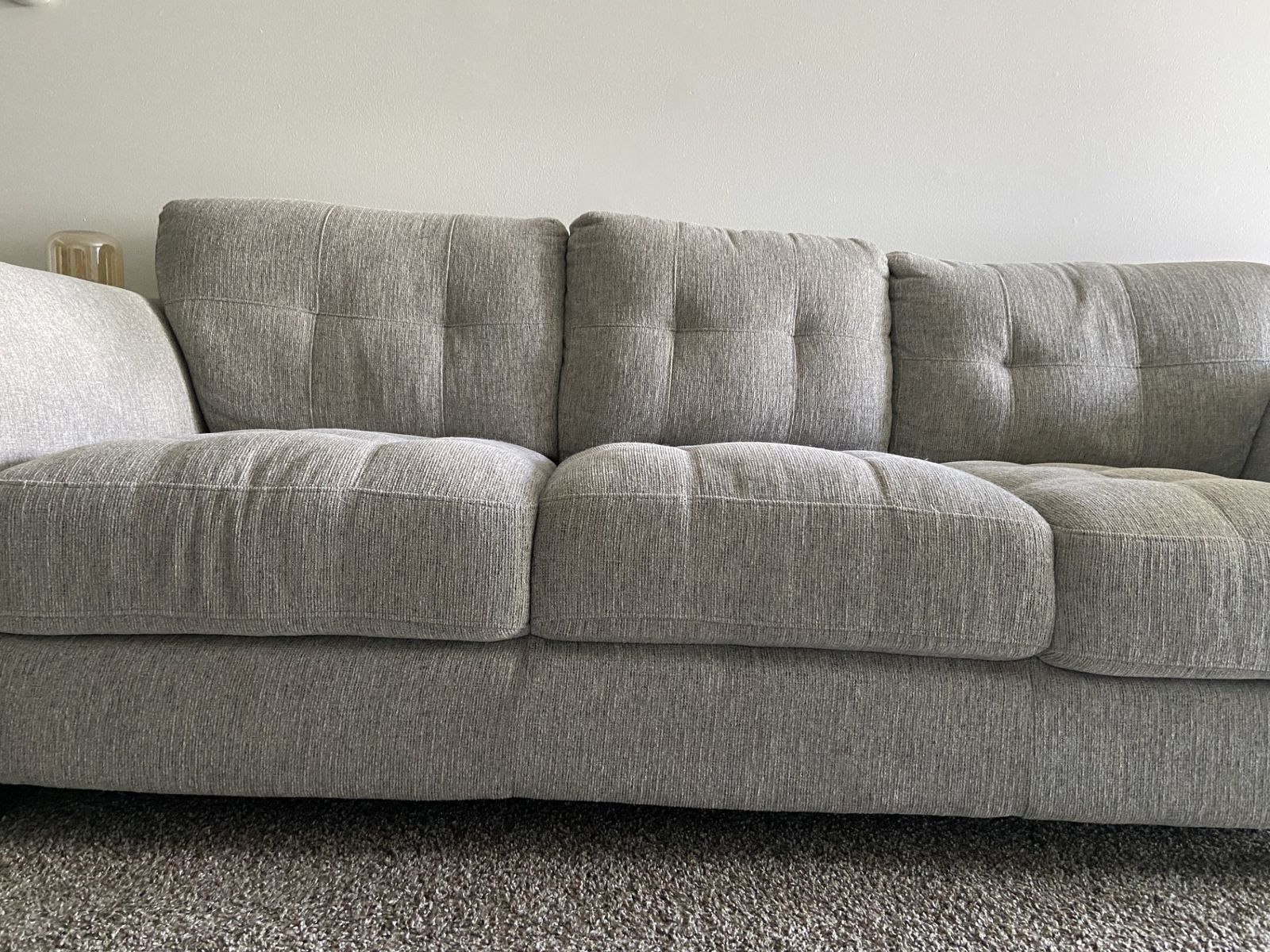 Grey fabric Couch for sale