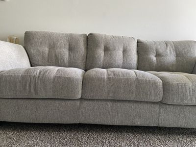 Grey fabric Couch for sale