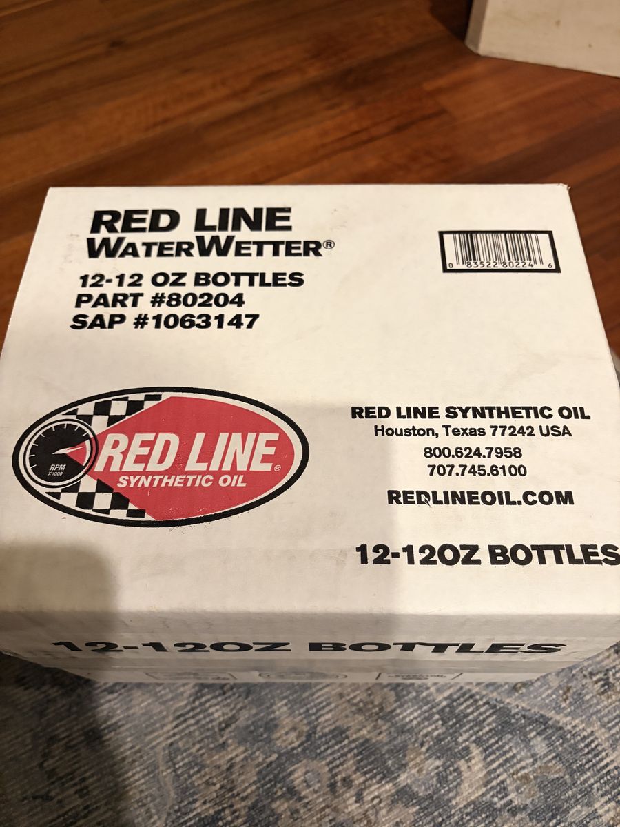 Red Line Super Coolant WaterWetter radiator additive:  New case unopened - 12 -12oz bottles
