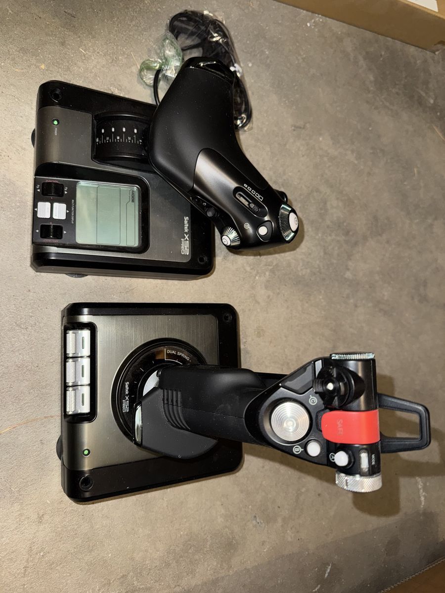 Saitek X52 Pro with rudder pedals