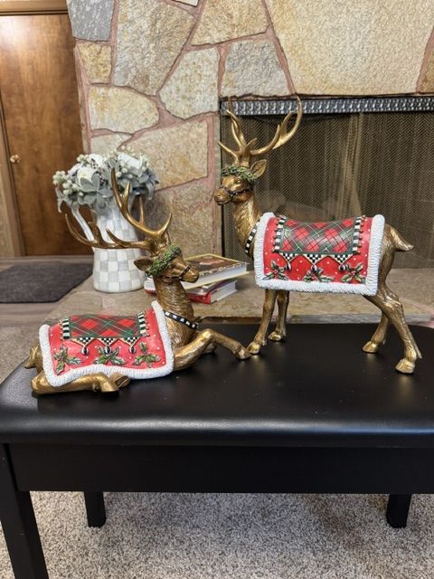 Mackenzie Childs Aberdeen Reindeer Set