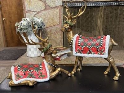 Mackenzie Childs Aberdeen Reindeer Set