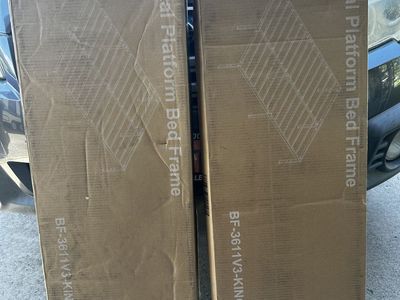 Two King Size Metal Bed Frames