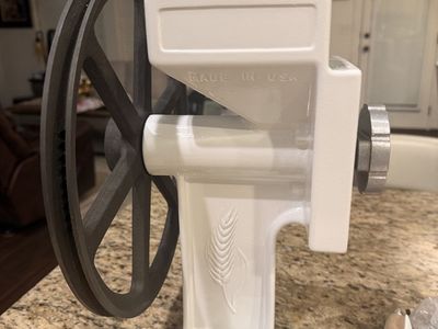 Country Living Grain Mill - Made in USA White Cast Iron Hand Mill