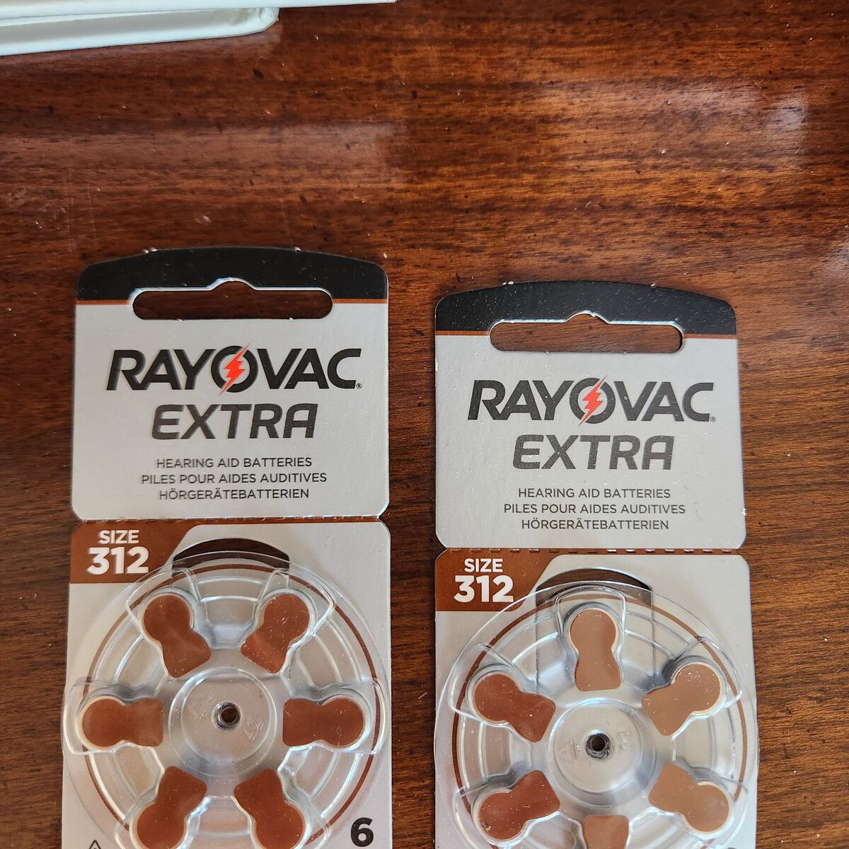 2 Packs of 312 Batteries
