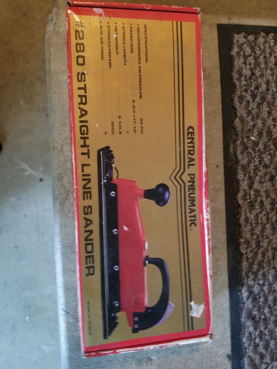 Central Pneumatic 280 Straight Line Sander