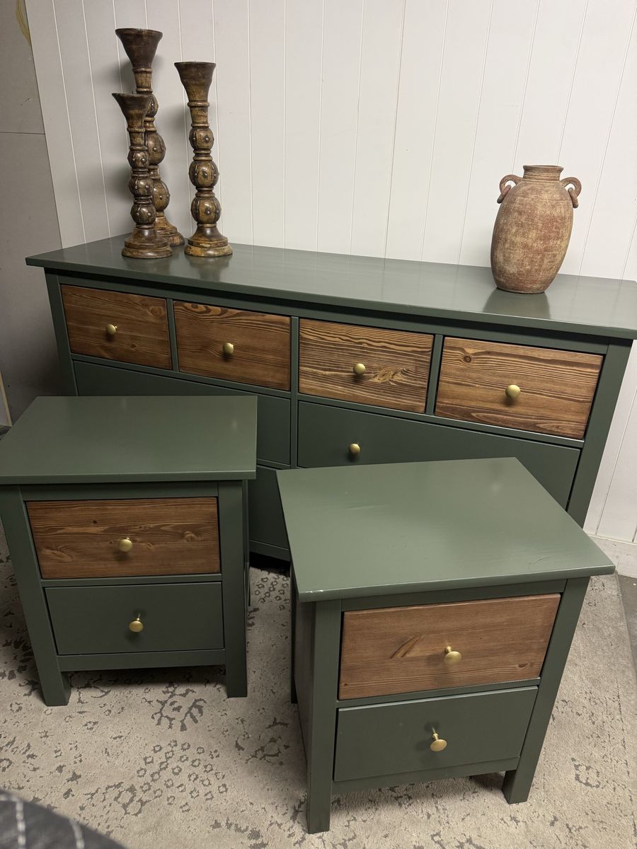 Dark green Hemnes set